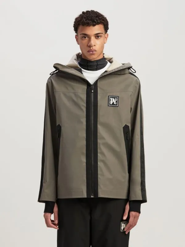 Logo Patch Hooded Jacket