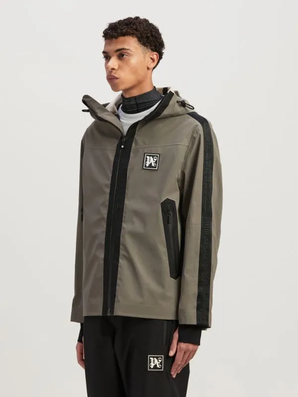 Logo Patch Hooded Jacket