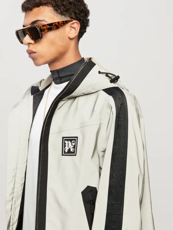 Logo Patch Hooded Jacket