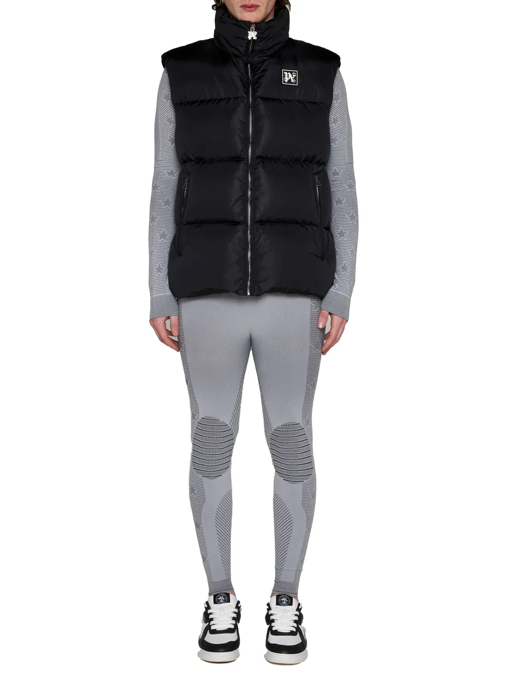 Logo Patch Padded Vest