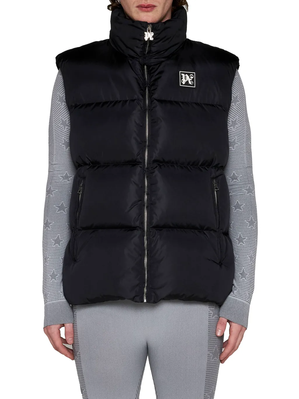 Logo Patch Padded Vest