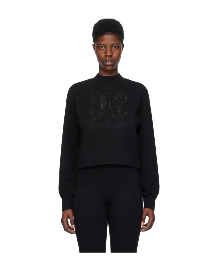 Monogram Detailed Crewneck Sweatshirt