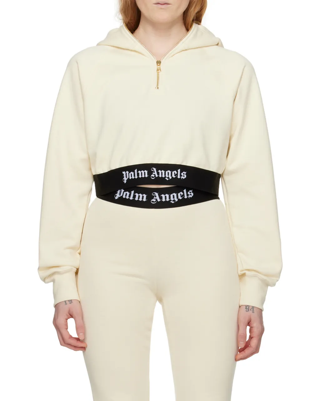 Logo Waist Cropped Sweatshirt
