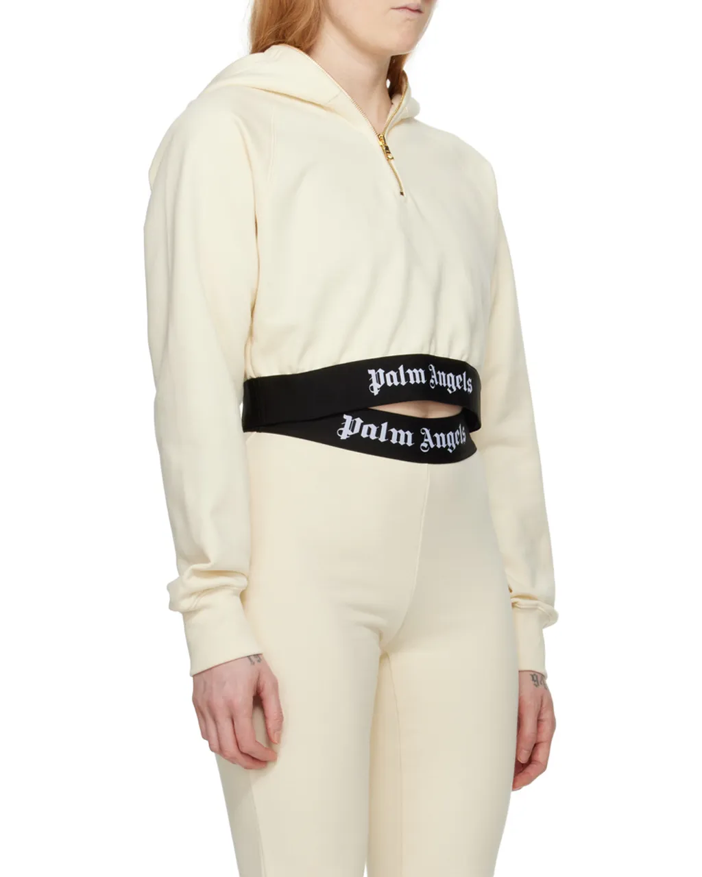 Logo Waist Cropped Sweatshirt