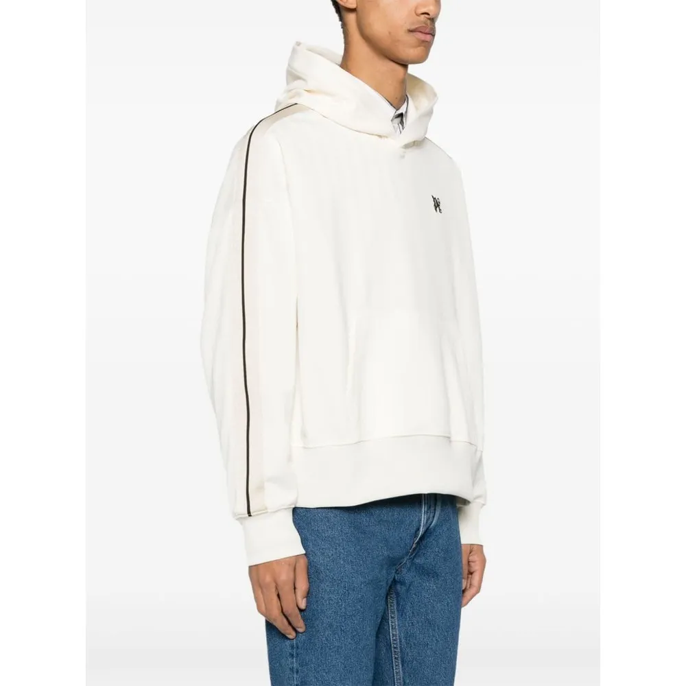 Monogram-Embroidered Drop Shoulder Track Hoodie