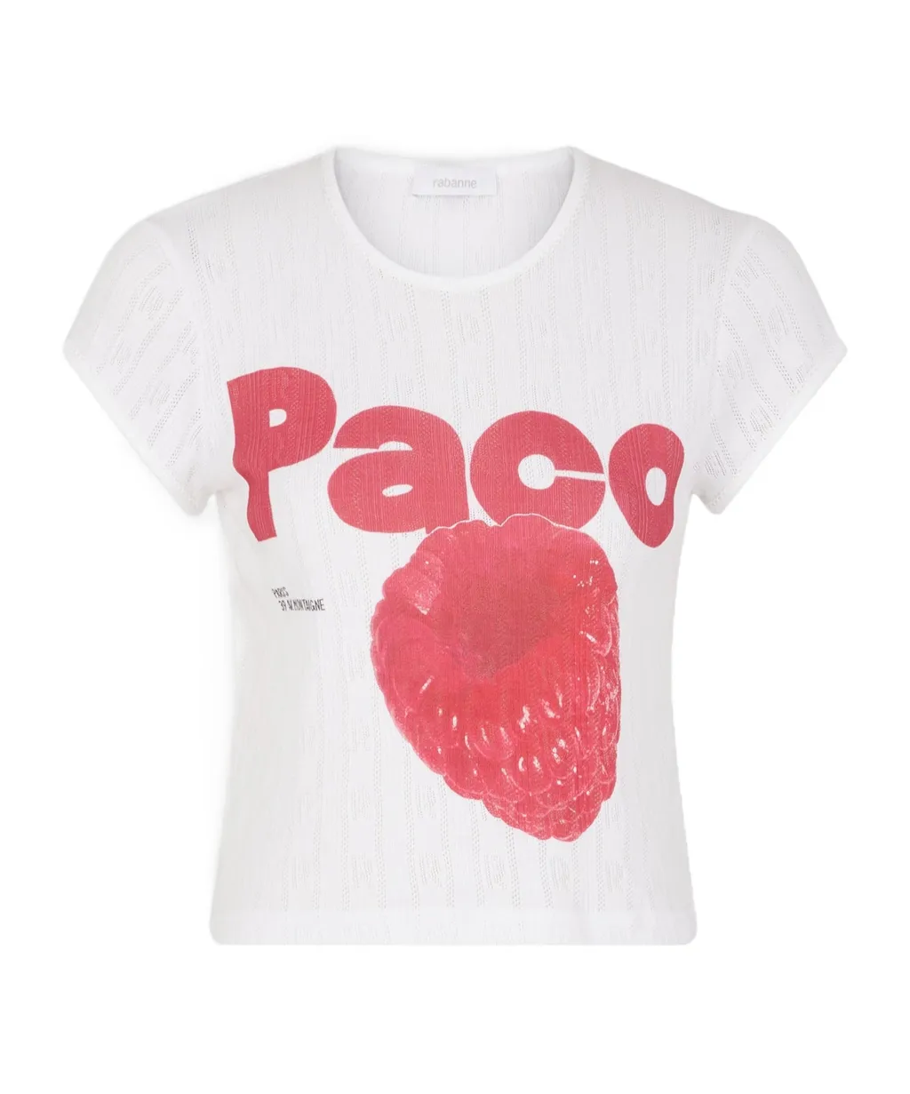 Printed Cap Sleeves T-Shirt