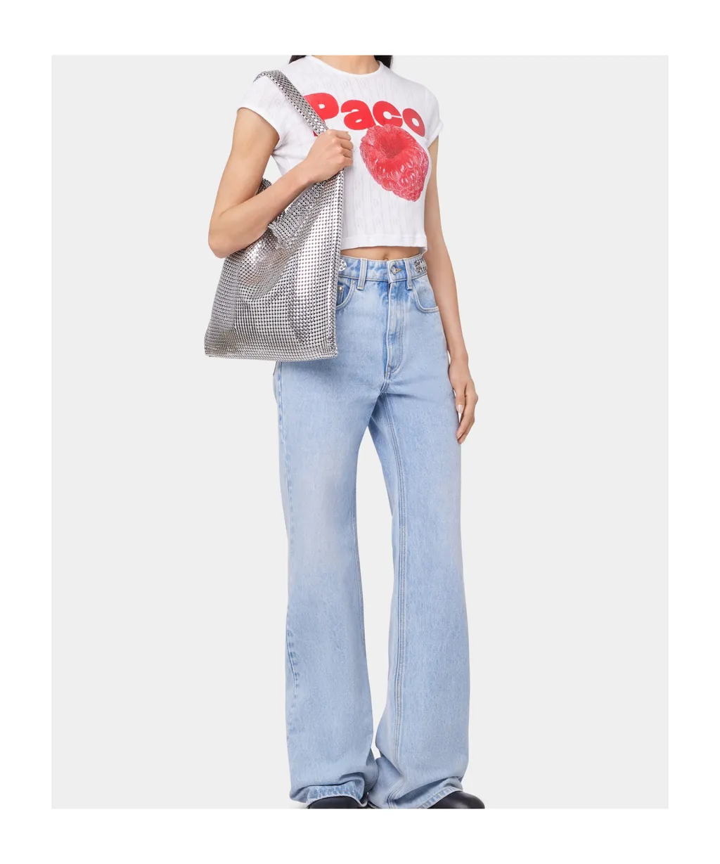 Printed Cap Sleeves T-Shirt