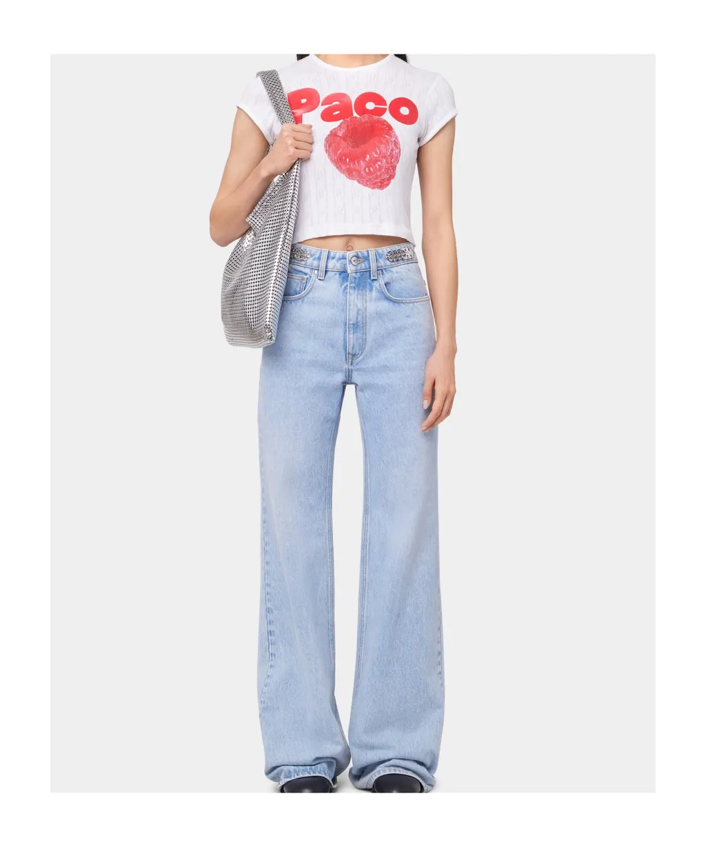 Printed Cap Sleeves T-Shirt