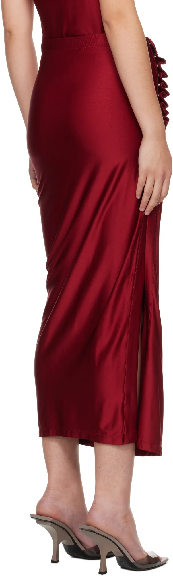 Jersey Gathered Maxi Skirt