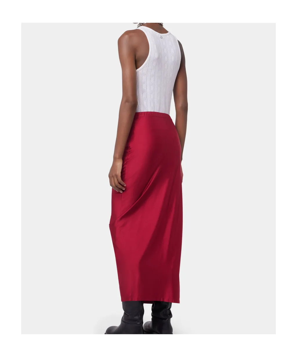 Jersey Gathered Maxi Skirt