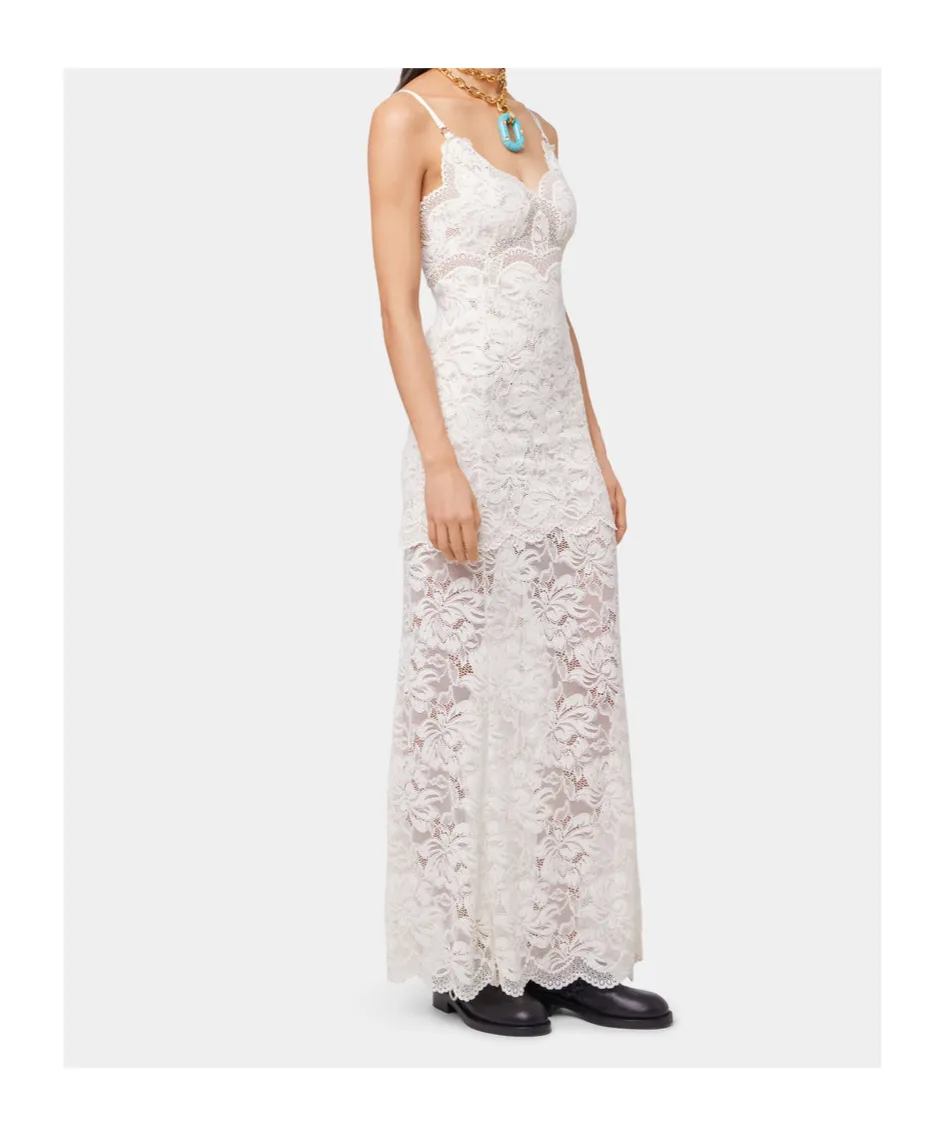 Lace Detailed Sleeveless Maxi Dress