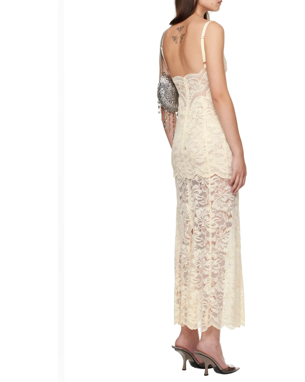 Lace Detailed Sleeveless Maxi Dress