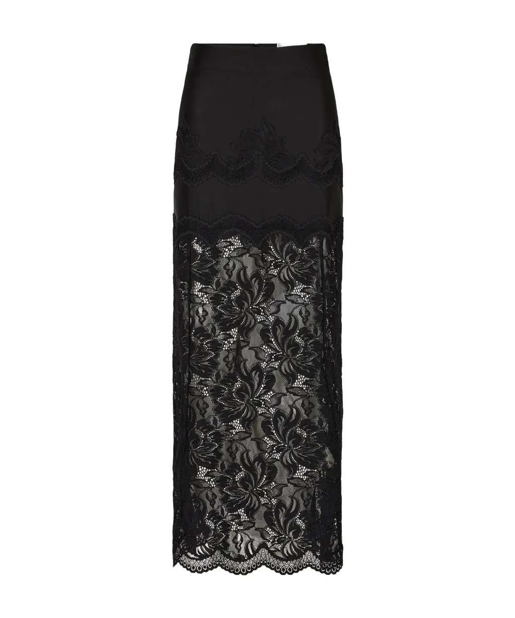Lace Detailed Maxi Skirt