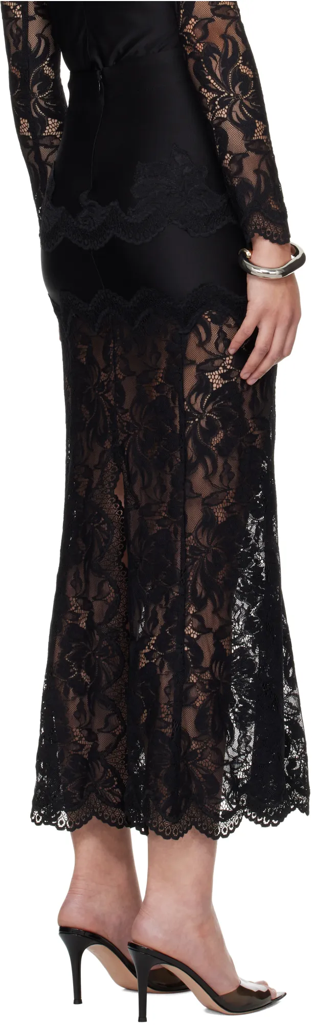 Lace Detailed Maxi Skirt