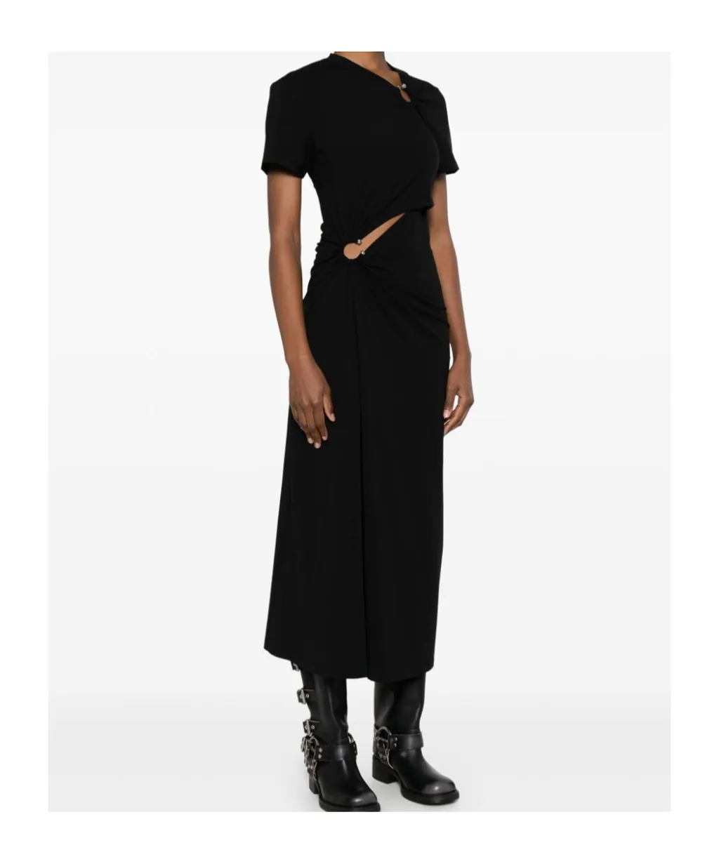 Jersey Long Piercing Dress