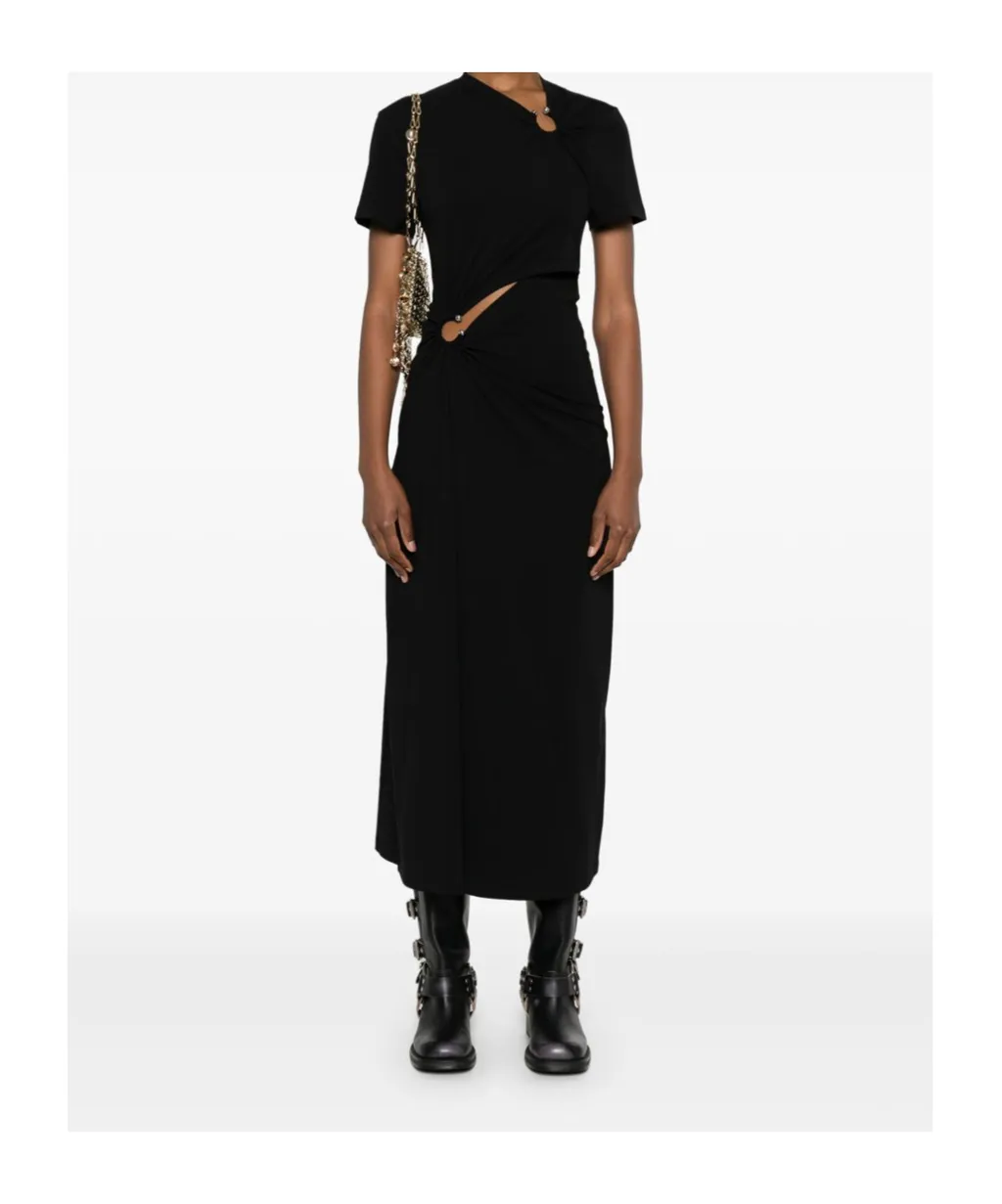 Jersey Long Piercing Dress