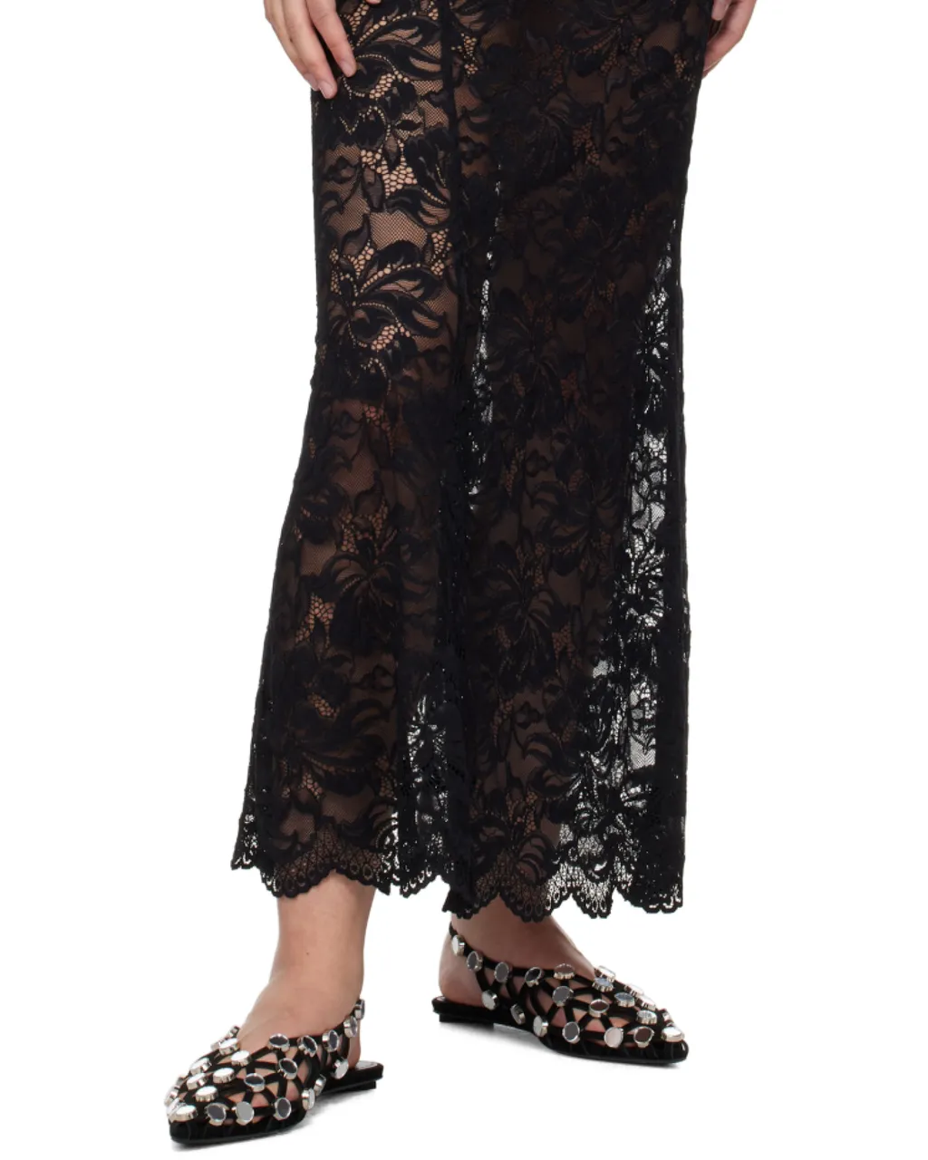 Lace Detailed Sleeveless Maxi Dress