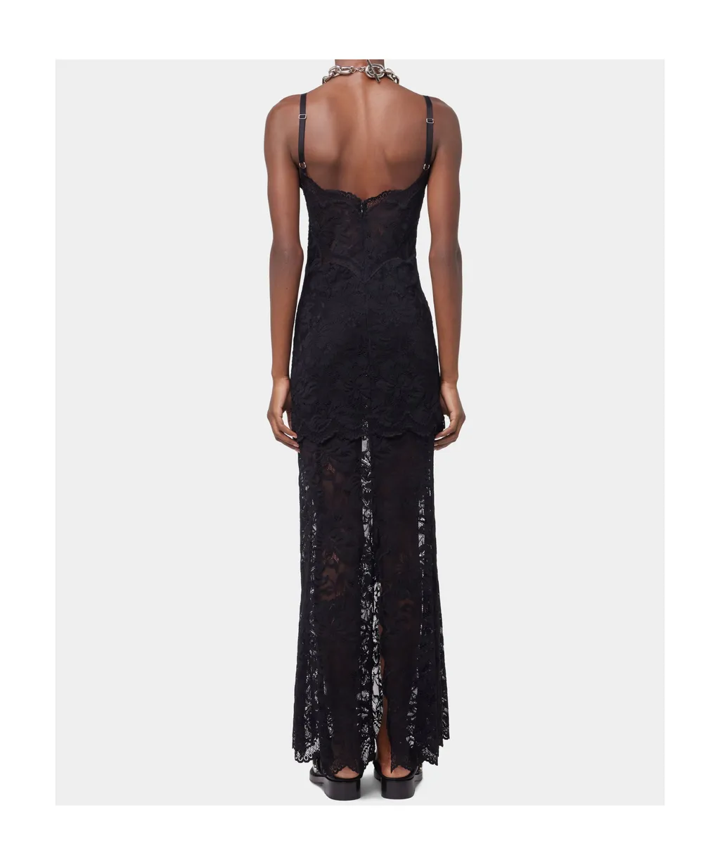 Lace Detailed Sleeveless Maxi Dress