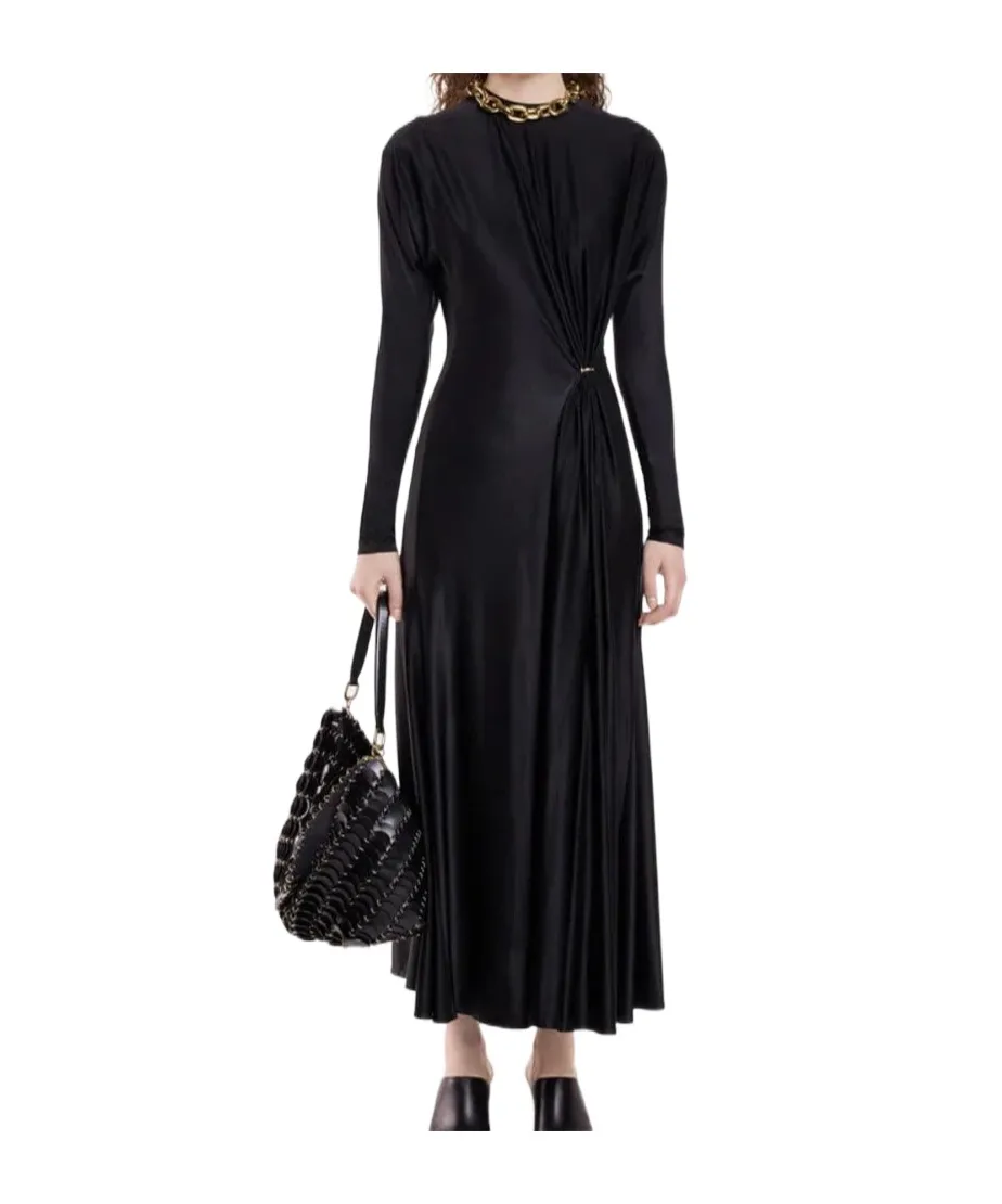 Crewneck Gathered Dress