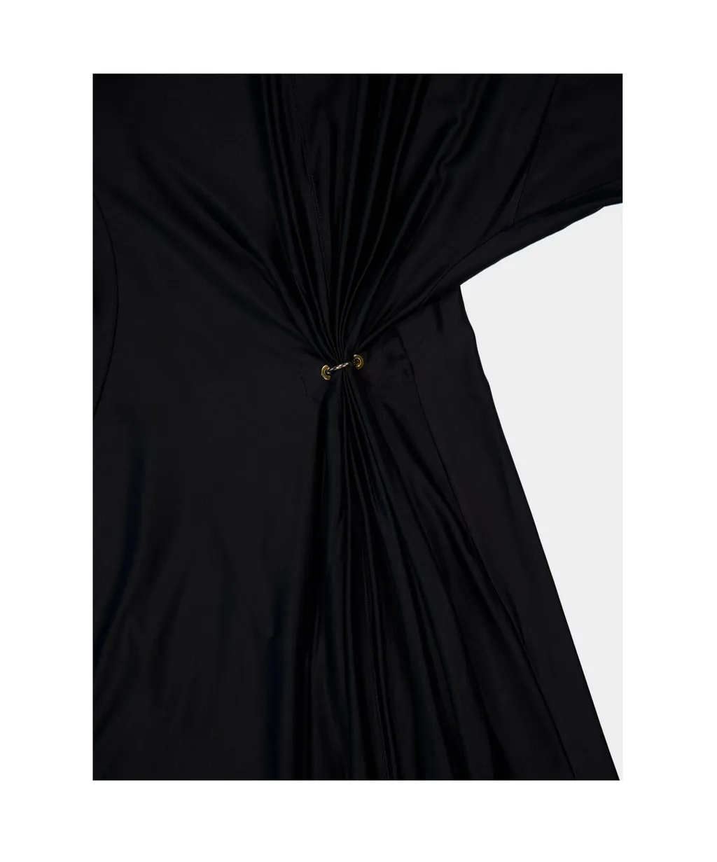 Crewneck Gathered Dress
