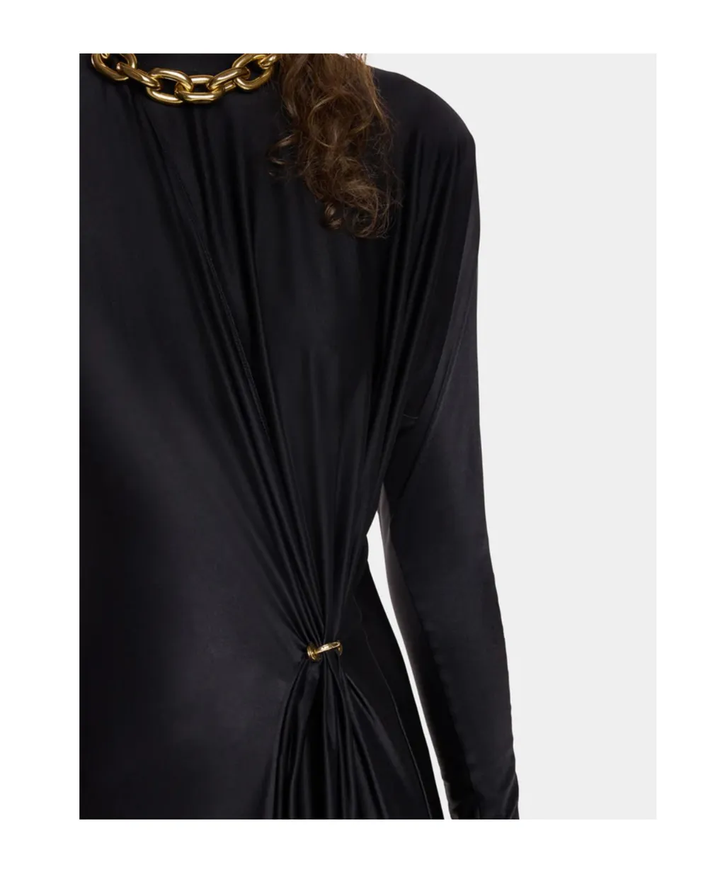 Crewneck Gathered Dress