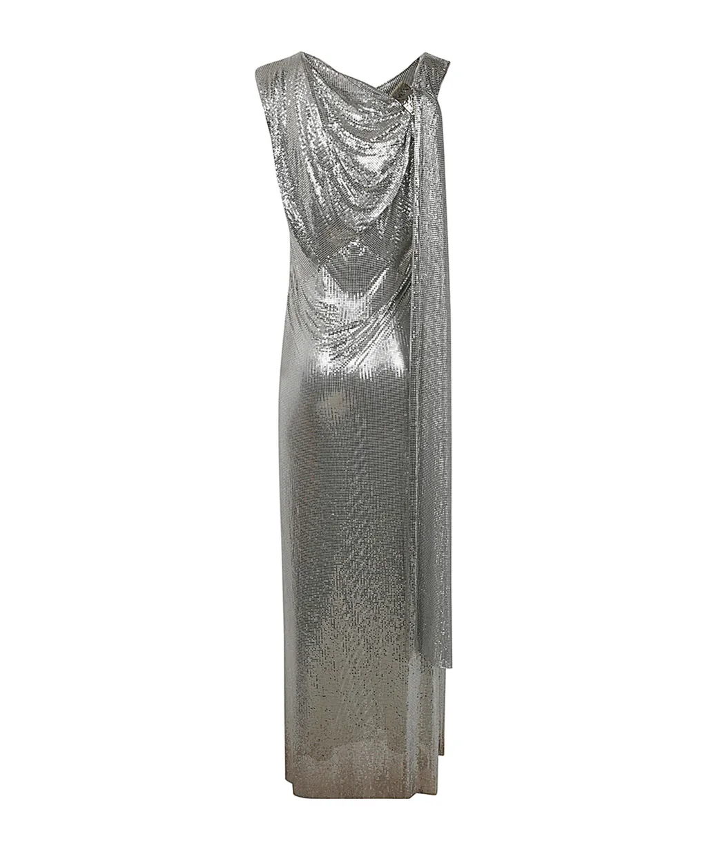 Metallic Effect Sleeveless Dress