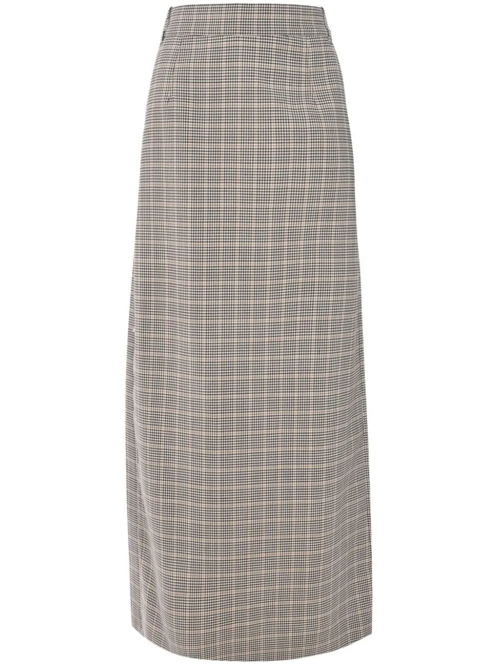 Checked Midi Skirt