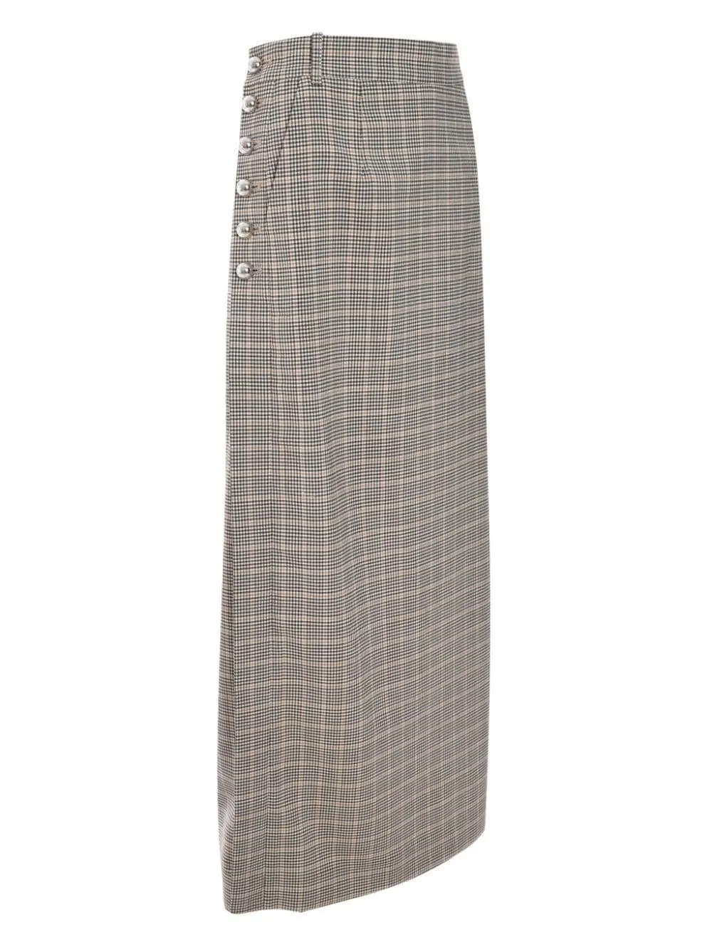 Checked Midi Skirt