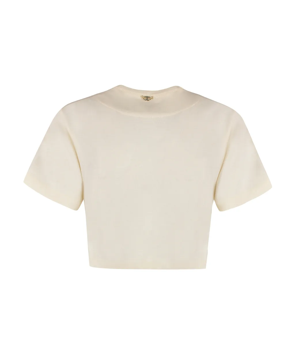 Round Collar Short T-Shirt