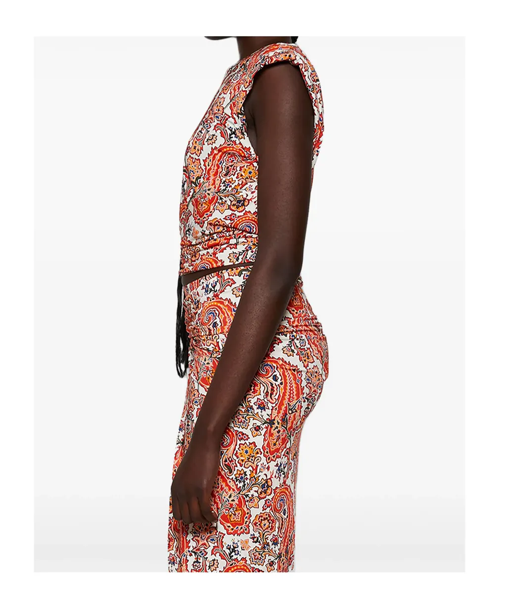 Haut Paisley Printed Blouse