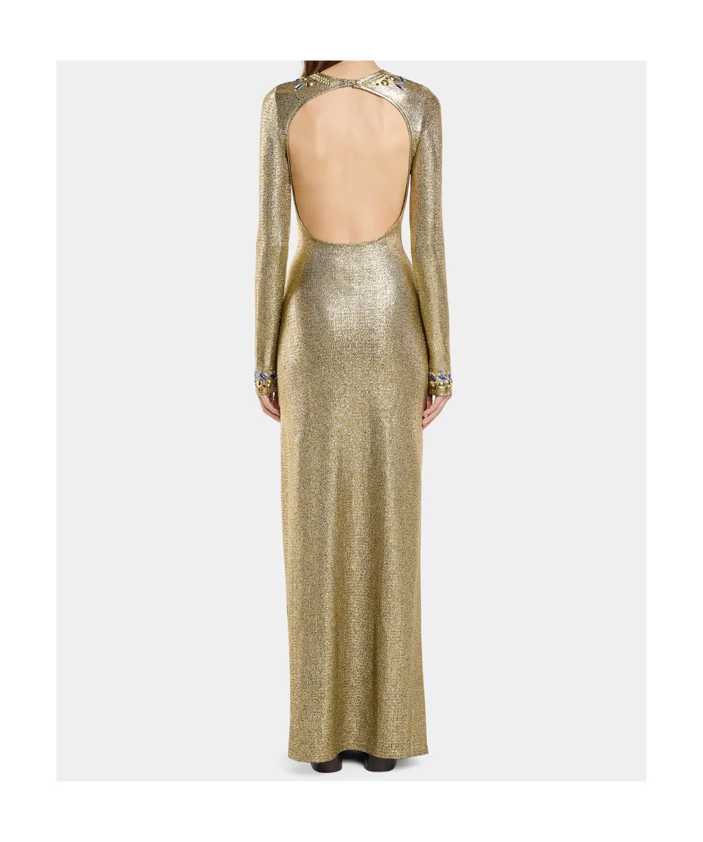 Temporary Crystal-Embellished Maxi Dress