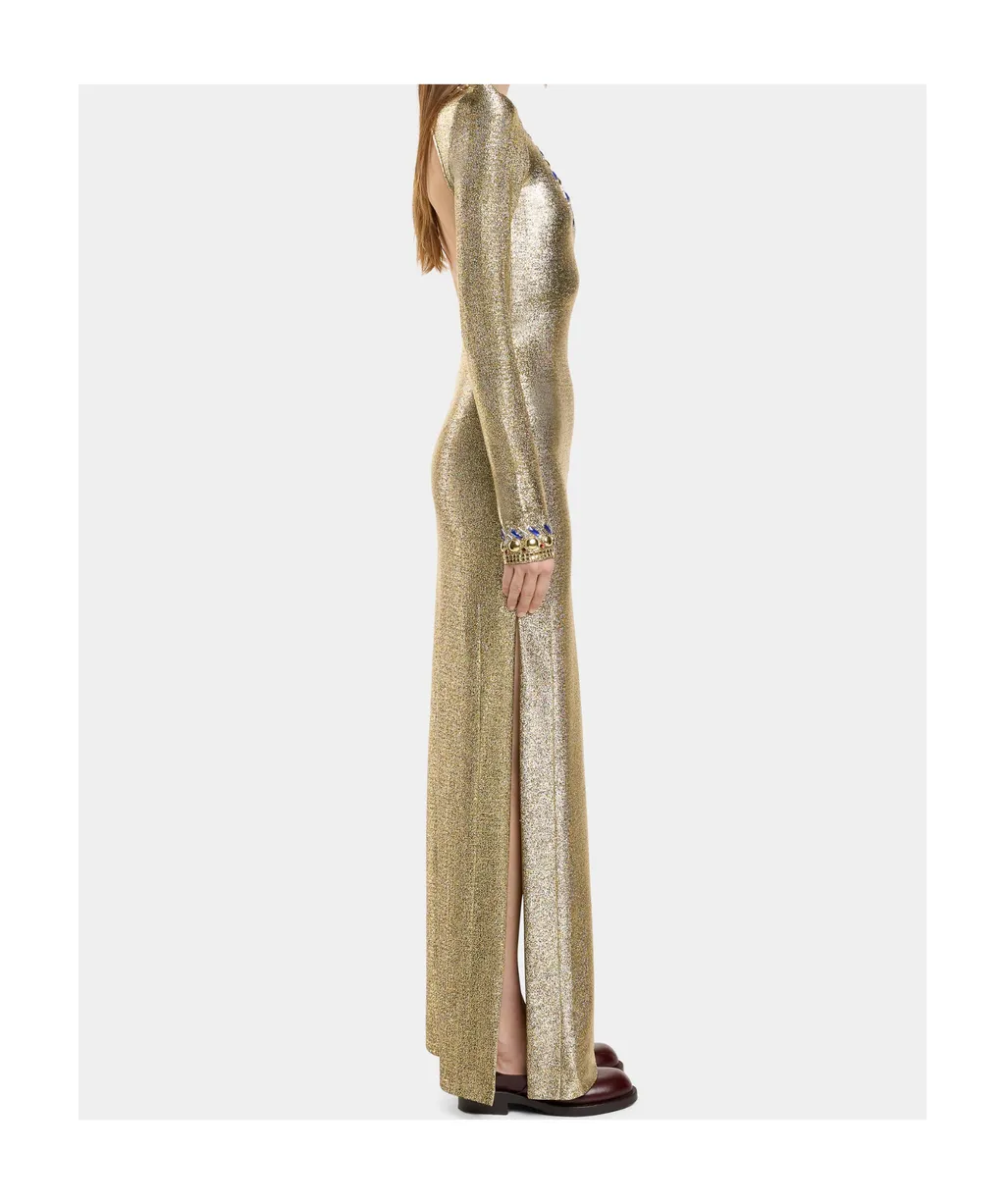Temporary Crystal-Embellished Maxi Dress