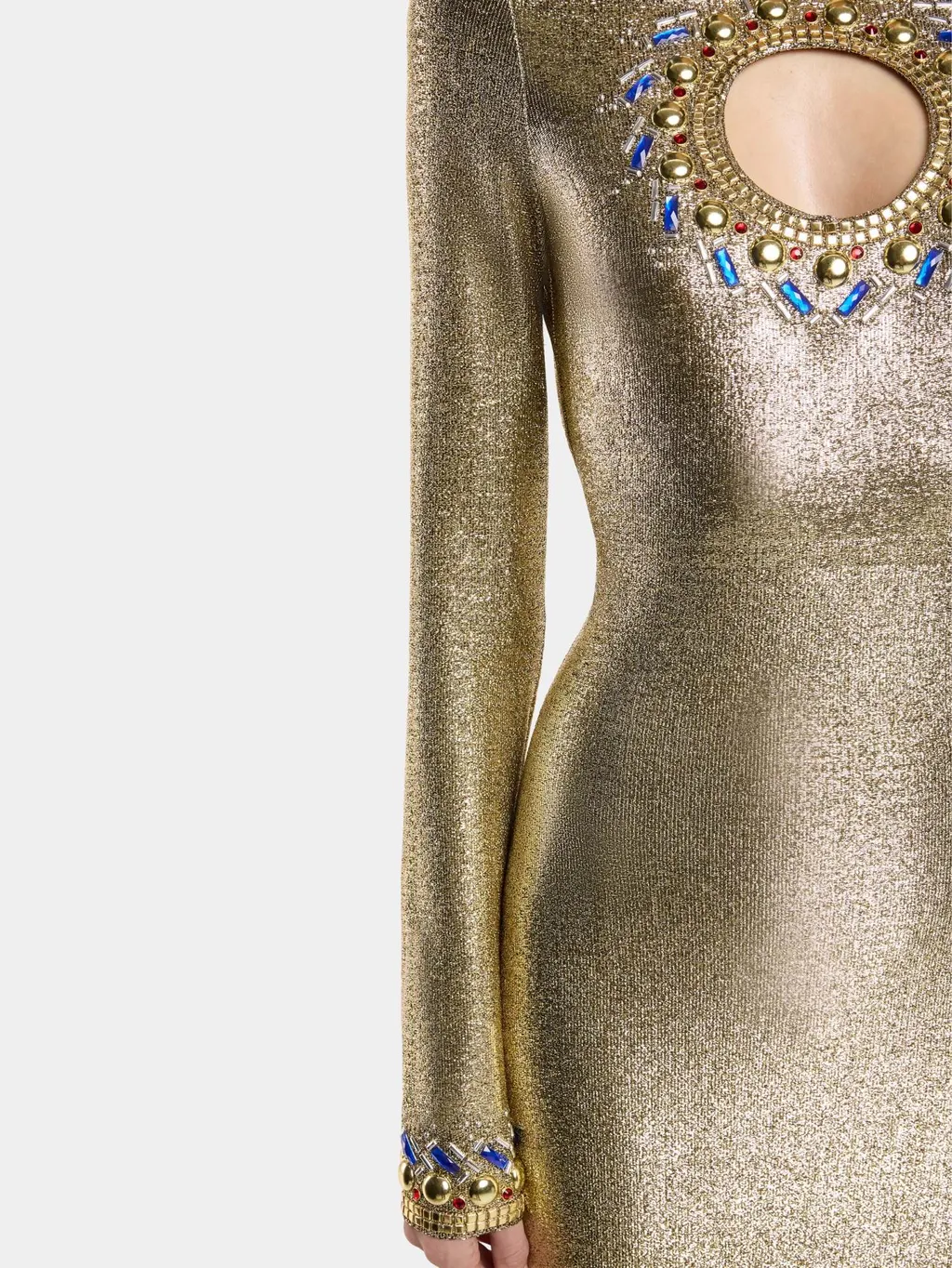 Temporary Crystal-Embellished Maxi Dress