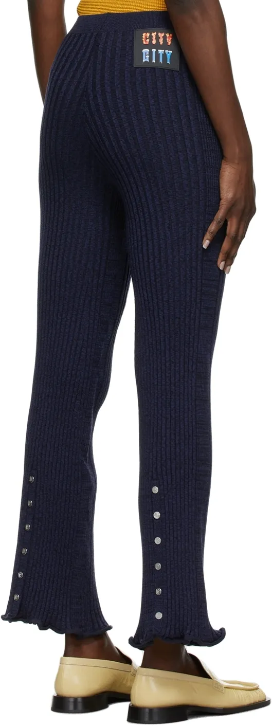 Knitted Flared Trousers