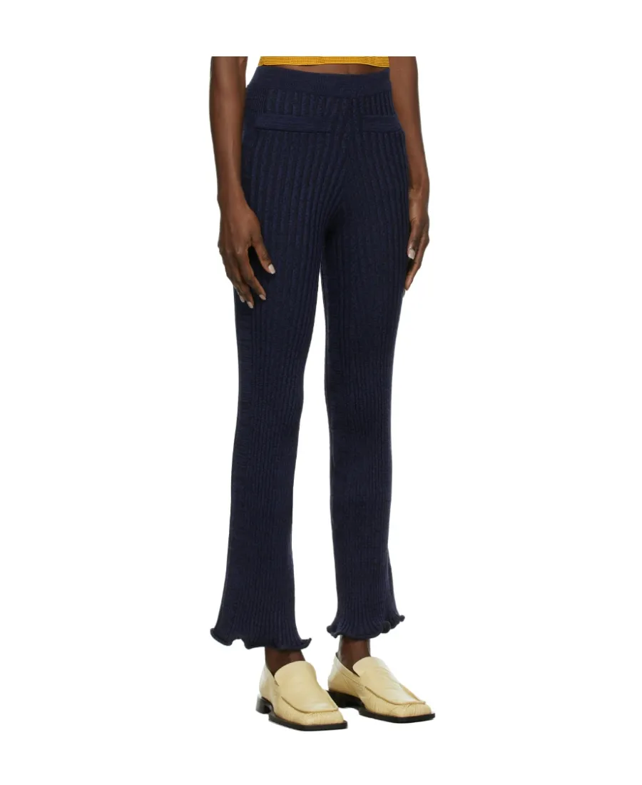 Knitted Flared Trousers