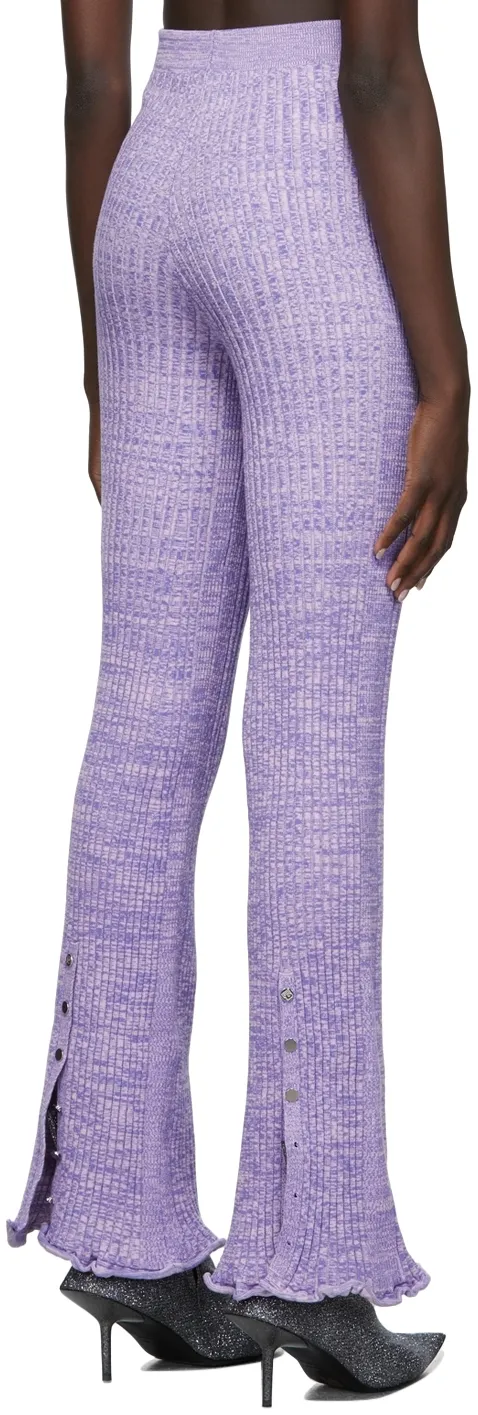 Logo High-Rise Knitted Pants