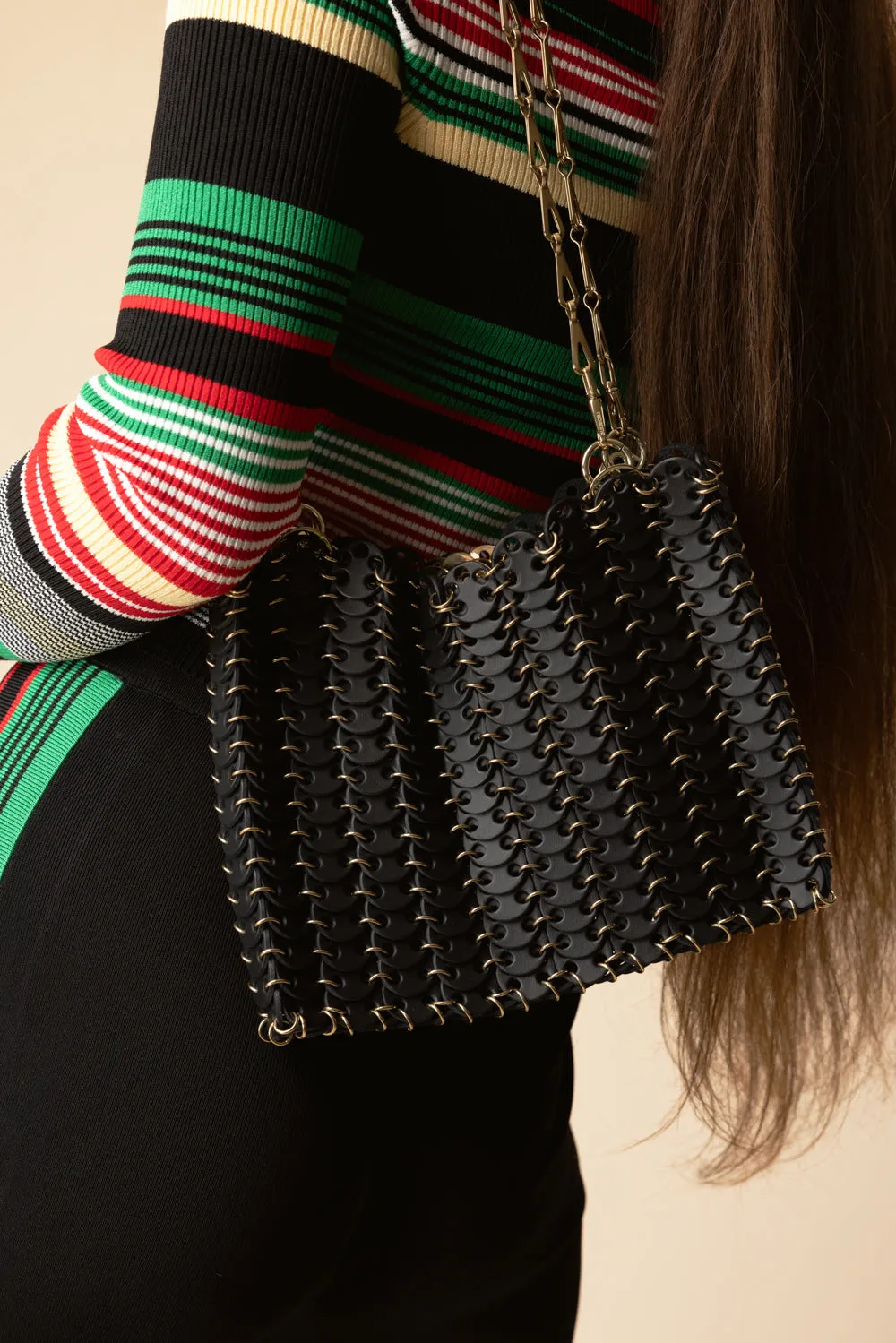 1969 Disc Detailed Shoulder Bag