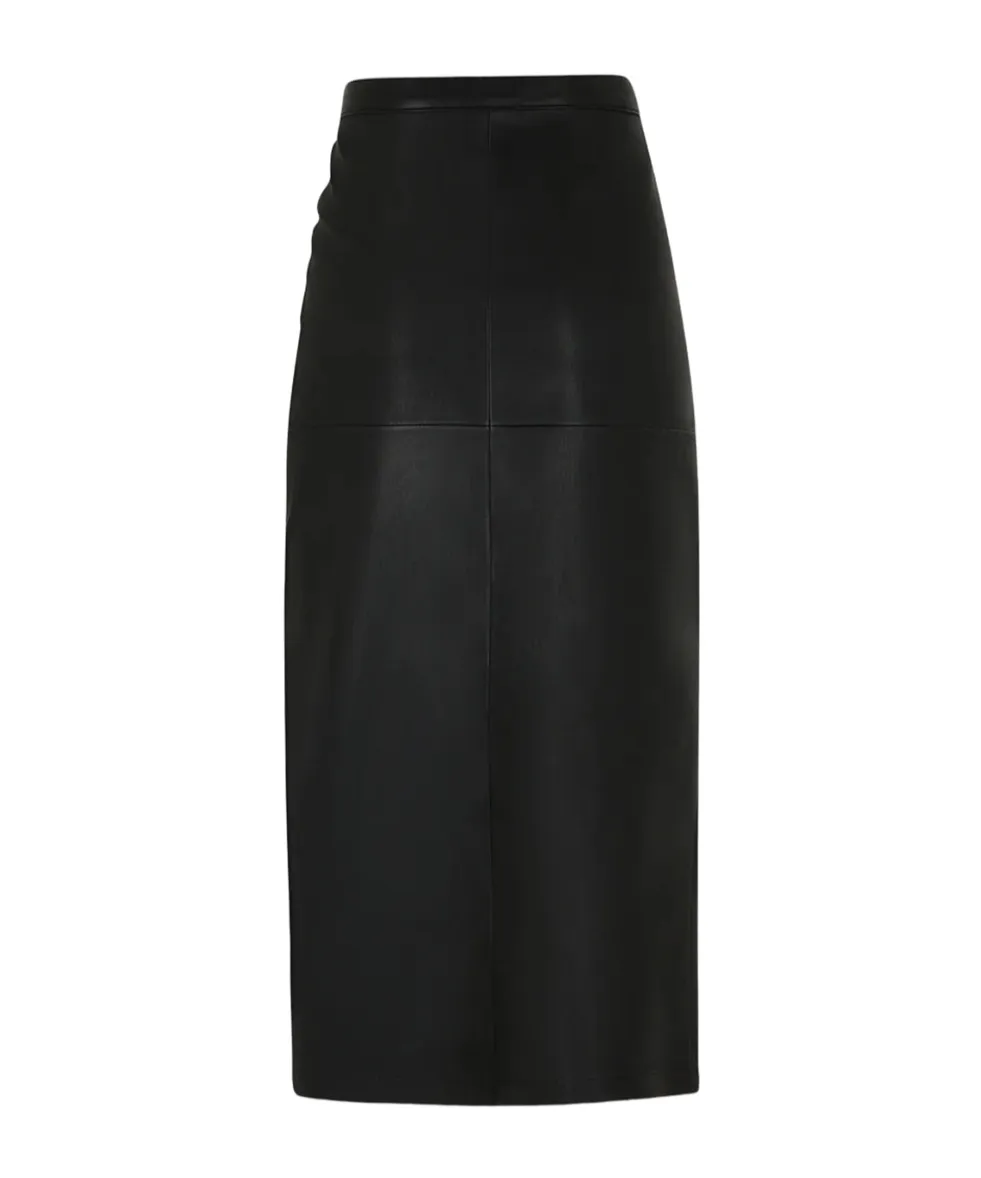 Gathered Detailed Midi Skirt