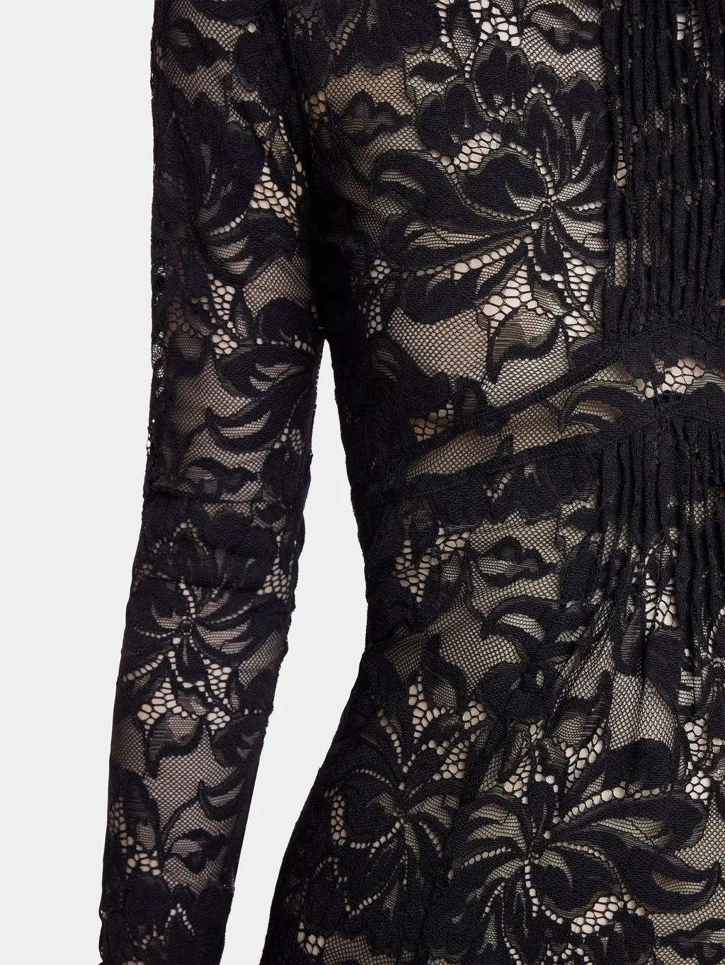 Long Sleeved Lace Maxi Dress