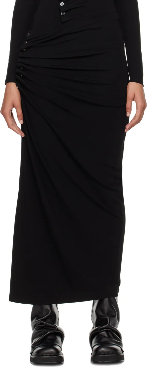Ruch-Detailed Midi Skirt