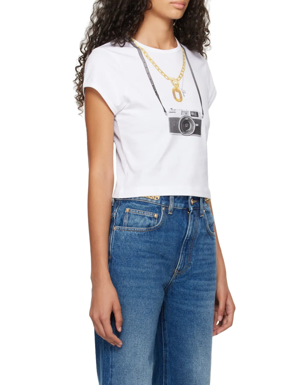 Camera-Printed Crewneck T-Shirt