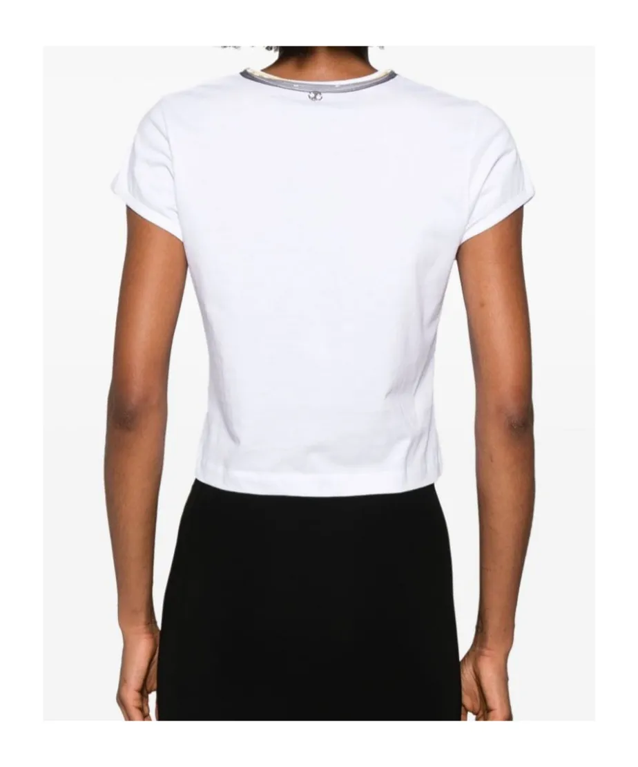Camera-Printed Crewneck T-Shirt