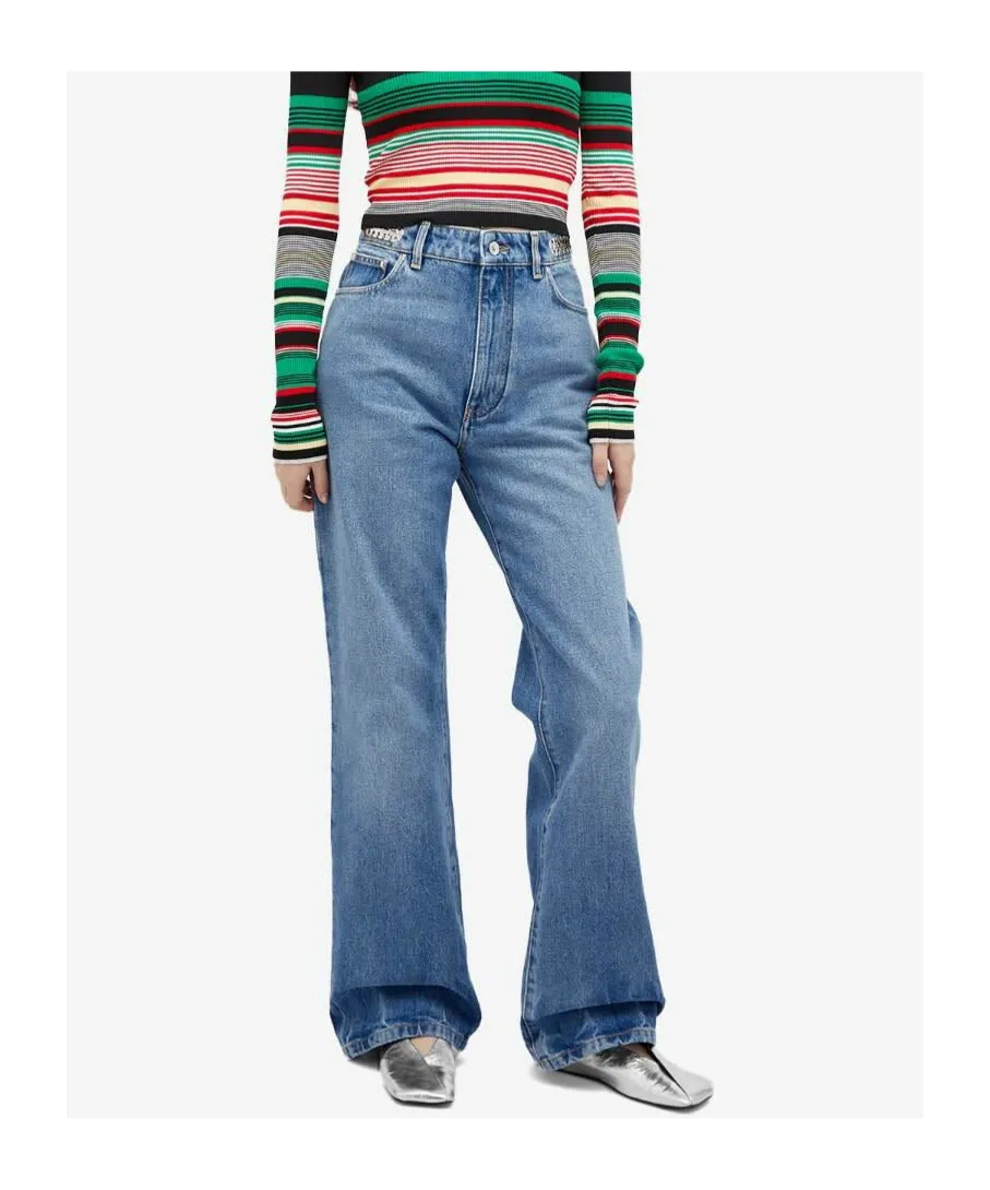 Embellished Flared Jeans