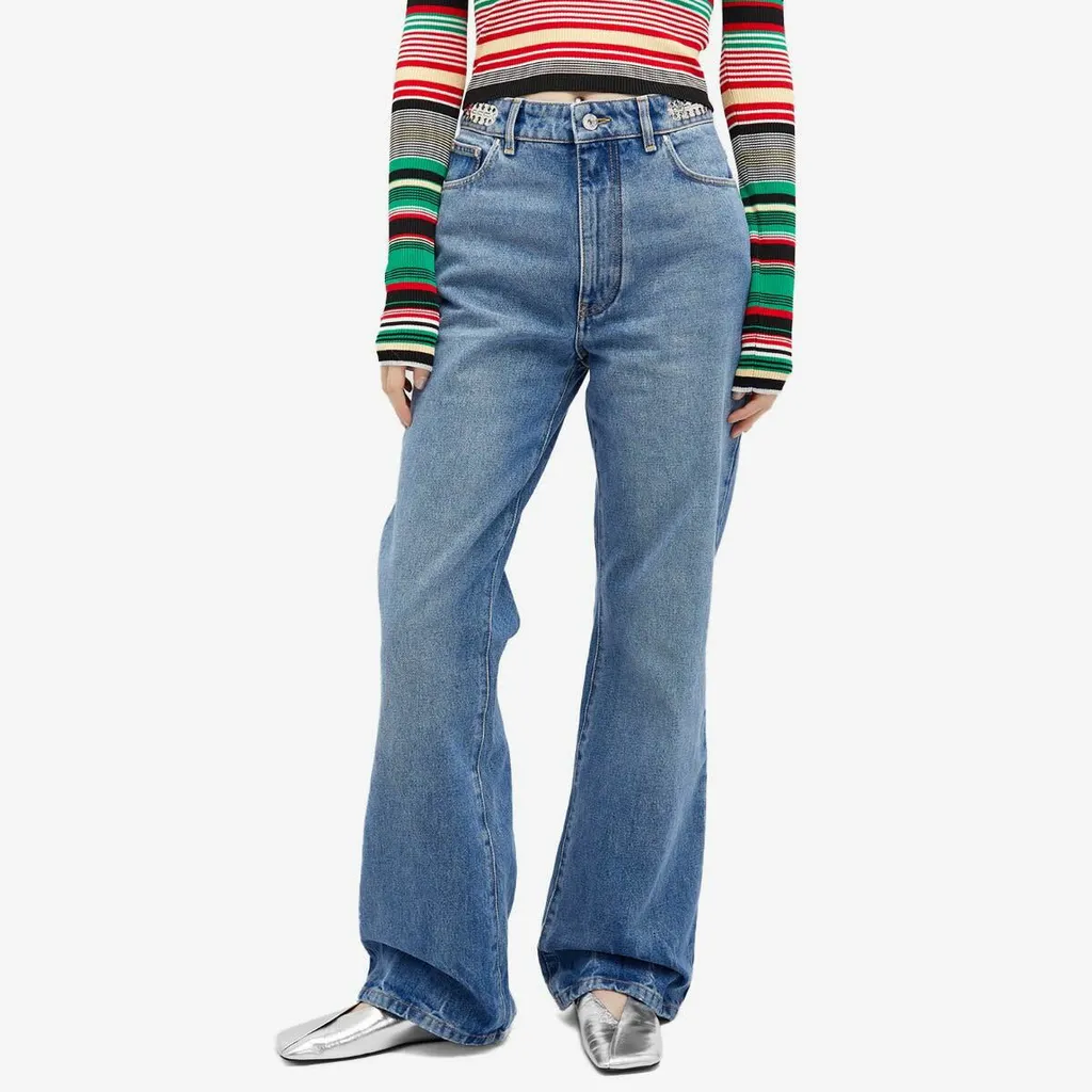 Embellished Flared Jeans