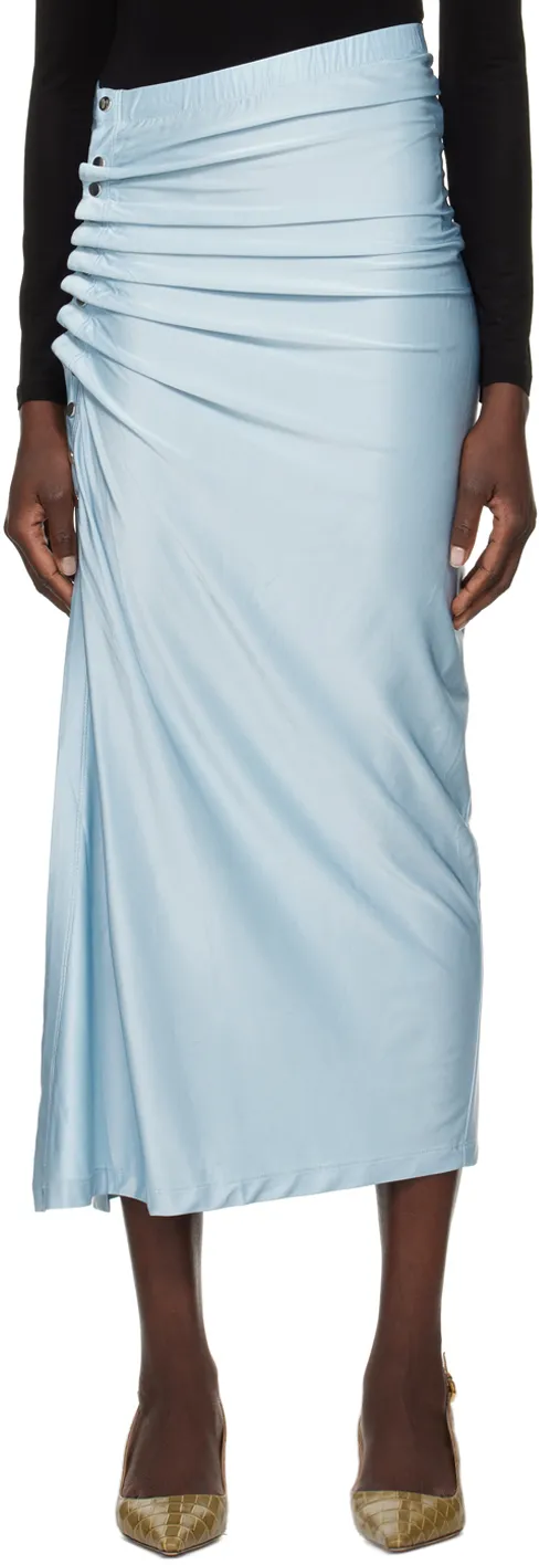 Faded Draped Pression Skirt