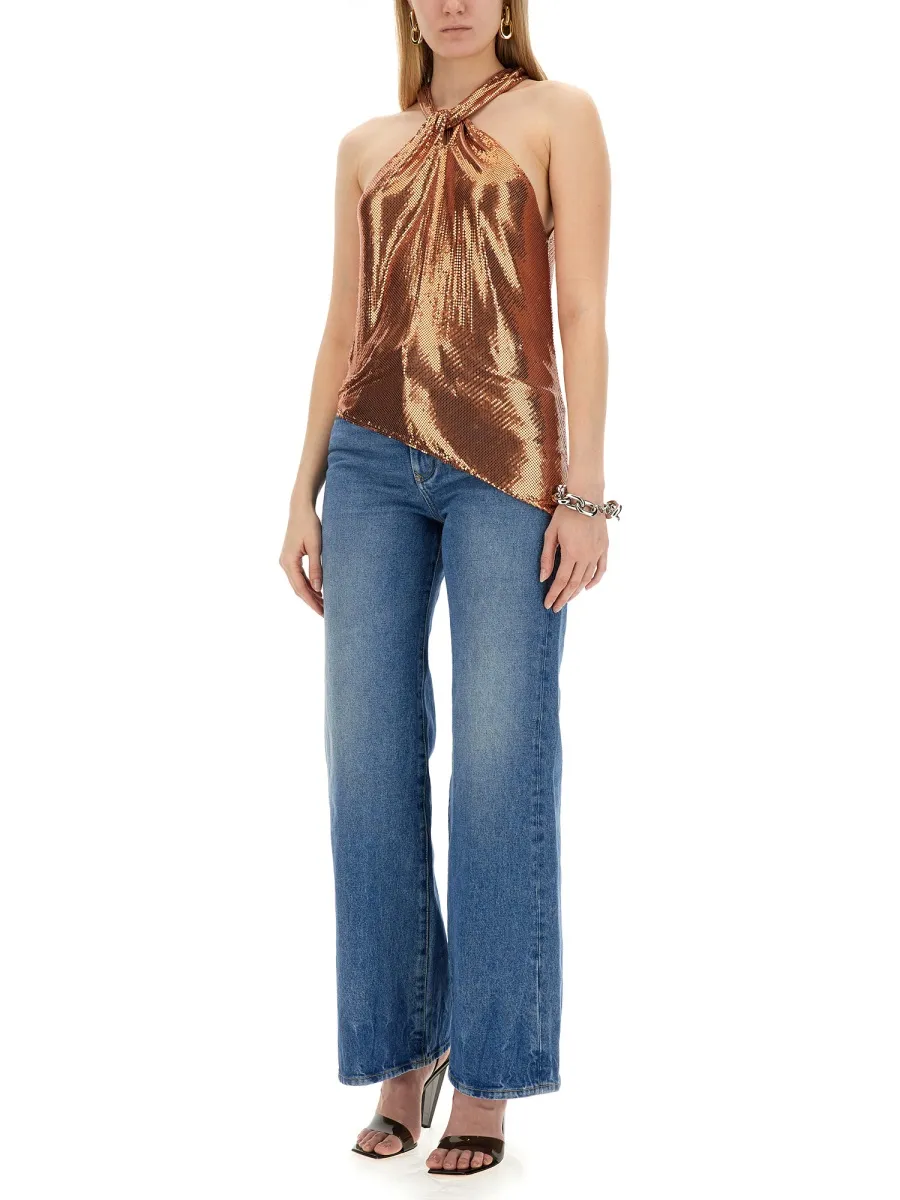 Embellished Asymmetrical Top