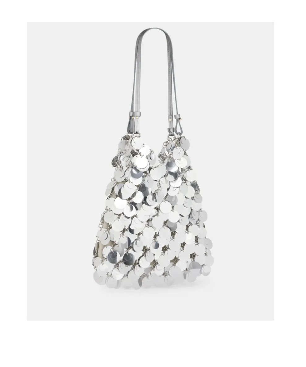 Sequinned Open Top Large Shoulder Bag
