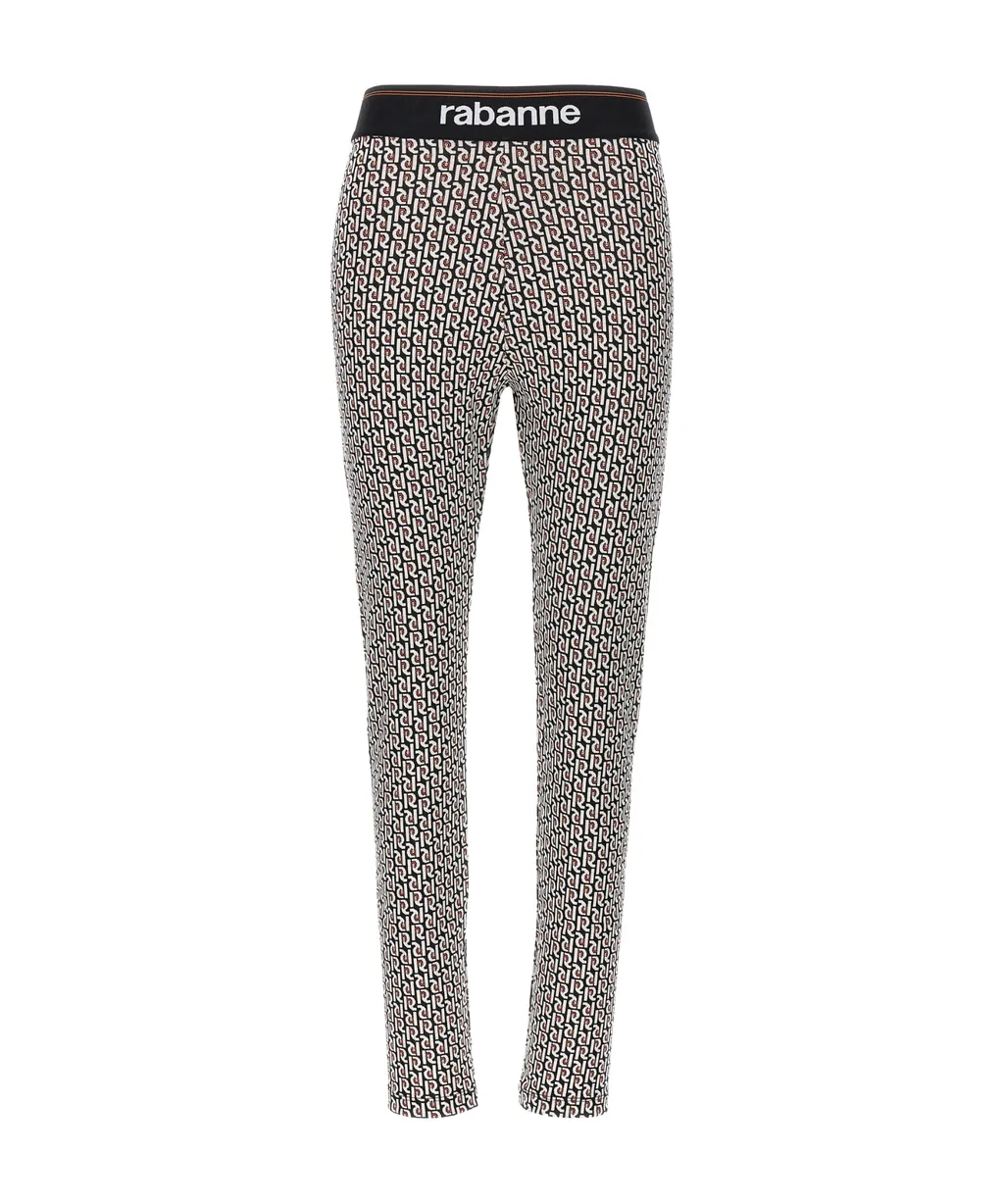 Monogram Jacquard Logo Waistband Leggings
