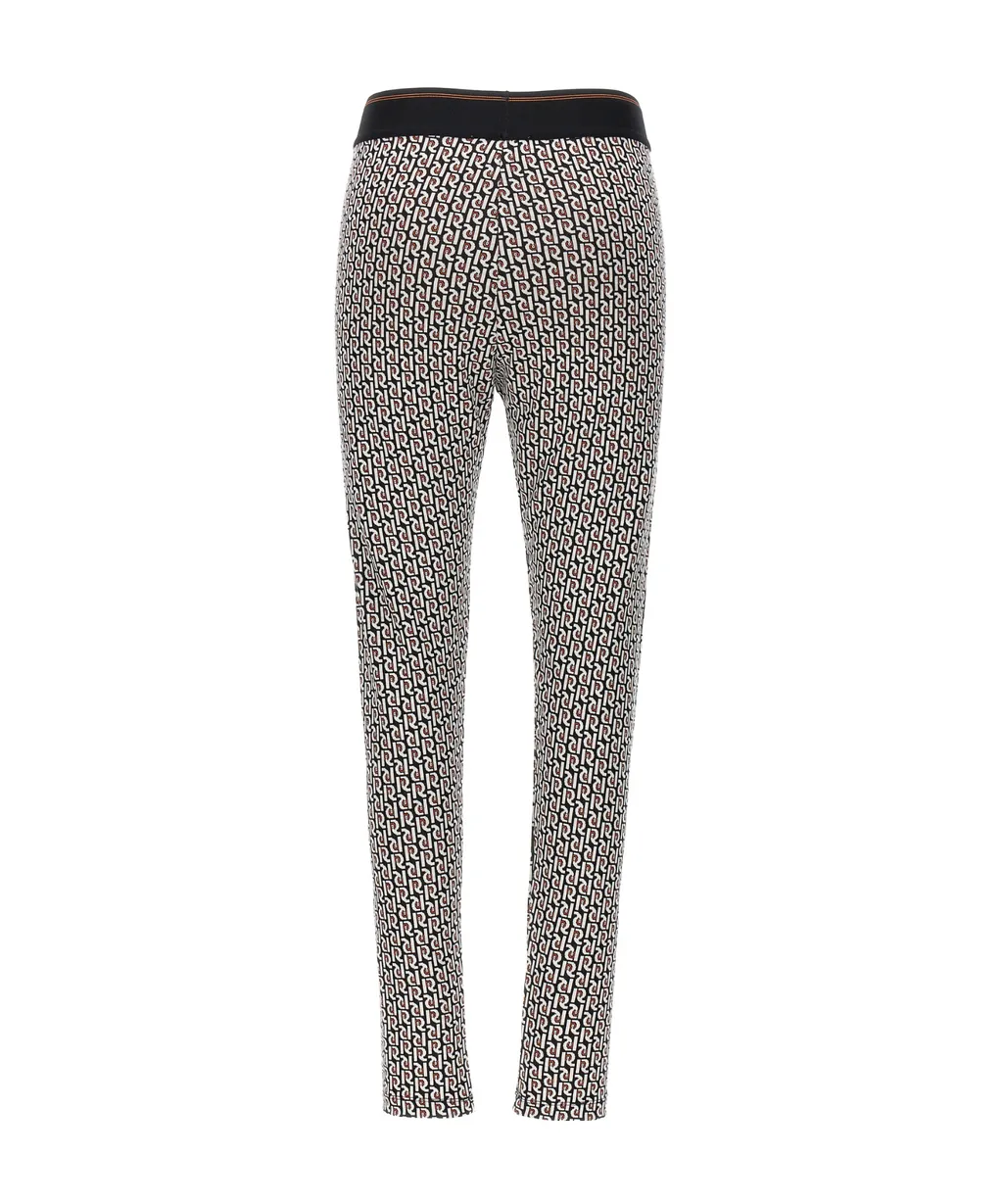 Monogram Jacquard Logo Waistband Leggings