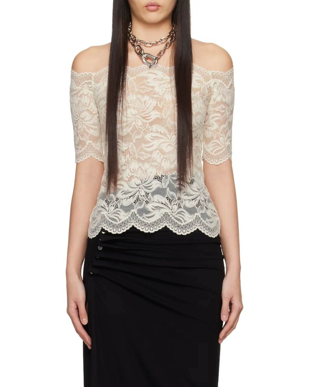 Off-Shoulder Lace Top